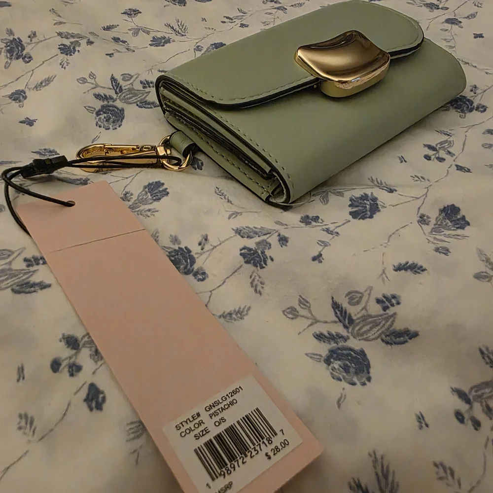 BCBGeneration Green Key & Card Holder with Gold Accent
